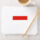 Étiquette Drapeau de l'Indonésie (En situation)