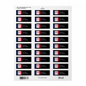 Étiquette Drapeau de l'Iowa (Feuille entière)