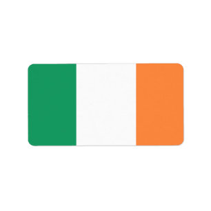 Étiquette Drapeau de l'Irlande