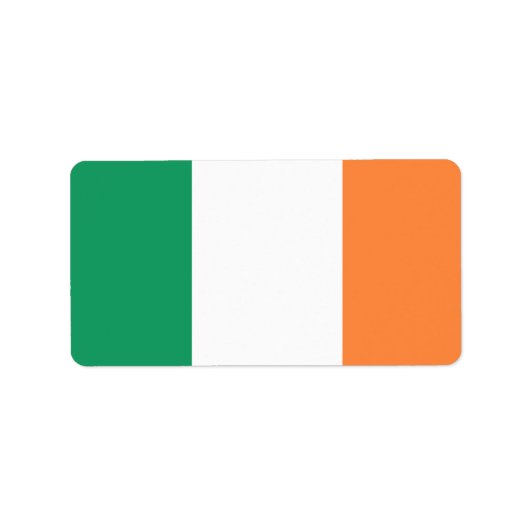 Étiquette Drapeau de l'Irlande (Devant)