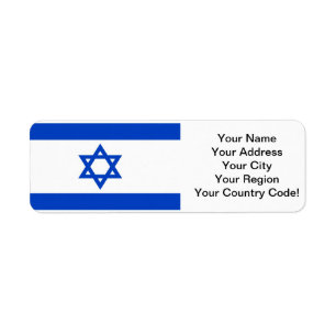 Étiquette Drapeau de l'Israël