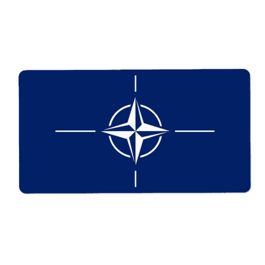 Étiquette Drapeau de l'Otan (Devant)