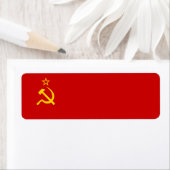 Étiquette drapeau de l'URSS (En situation)