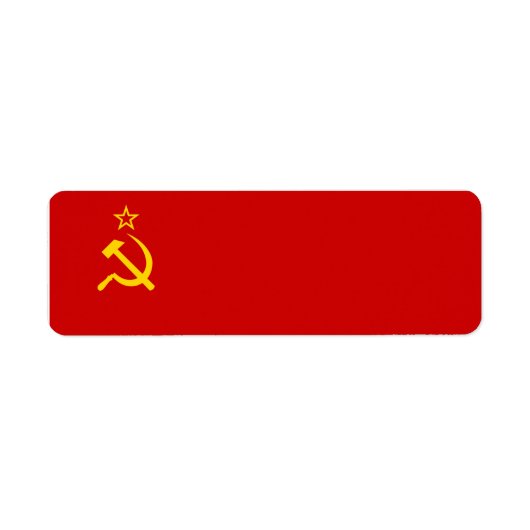 Étiquette drapeau de l'URSS (Devant)
