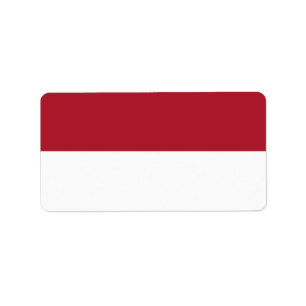 Étiquette Drapeau de Monaco