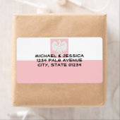 Étiquette Drapeau de Pologne (En situation)