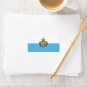 Étiquette Drapeau de Saint-Marin (En situation)
