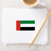 Étiquette Drapeau des Émirats arabes unis (En situation)