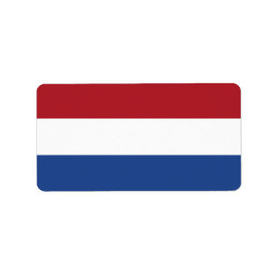 Étiquette Drapeau des Pays-Bas