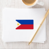 Étiquette drapeau des Philippines (En situation)