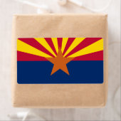 Étiquette Drapeau d'État de l'Arizona (En situation)