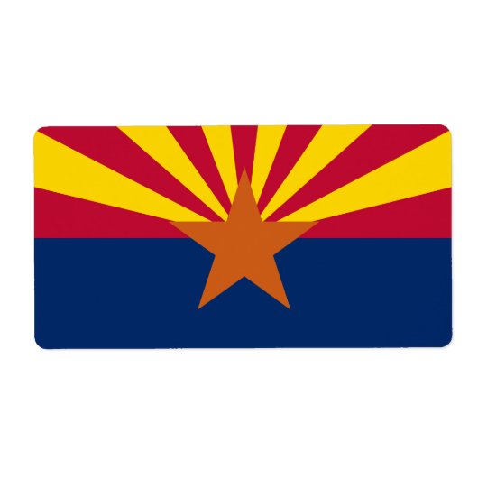 Étiquette Drapeau d'État de l'Arizona (Devant)