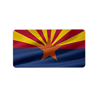 Étiquette Drapeau d'État de l'Arizona