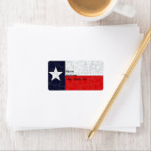 ÉTIQUETTE DRAPEAU D'ÉTAT TEXAS (En situation)