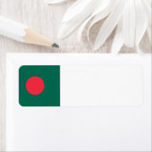 Étiquette Drapeau du Bangladesh (En situation)