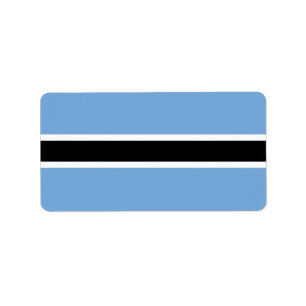 Étiquette Drapeau du Botswana