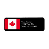 Étiquette Drapeau du Canada (Devant)