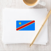 Étiquette Drapeau du Congo (En situation)
