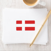 Étiquette Drapeau du Danemark (En situation)