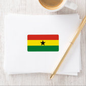 Étiquette Drapeau du Ghana (En situation)