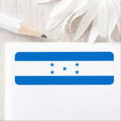 Étiquette Drapeau du Honduras (En situation)