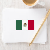 Étiquette Drapeau du Mexique (En situation)