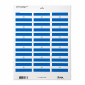 Étiquette Drapeau du Nicaragua (Feuille entière)