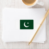 Étiquette Drapeau du Pakistan (En situation)