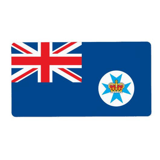 Étiquette drapeau du Queensland (Devant)
