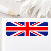 Étiquette Drapeau du Royaume-Uni (En situation)