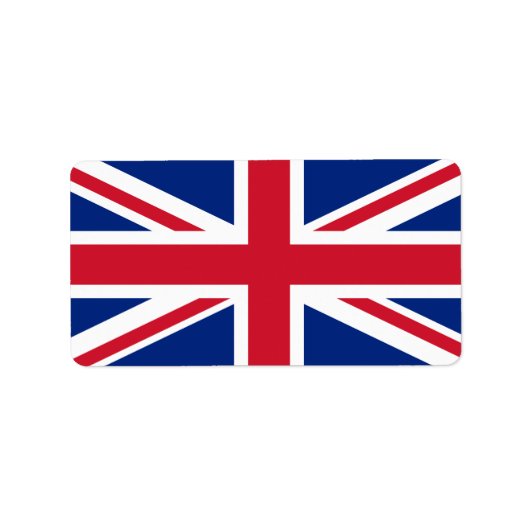 Étiquette Drapeau du Royaume-Uni (Devant)