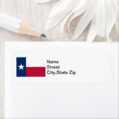 Étiquette Drapeau du Texas (En situation)