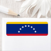 Étiquette Drapeau du Venezuela (En situation)