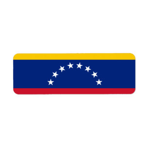 Étiquette Drapeau du Venezuela