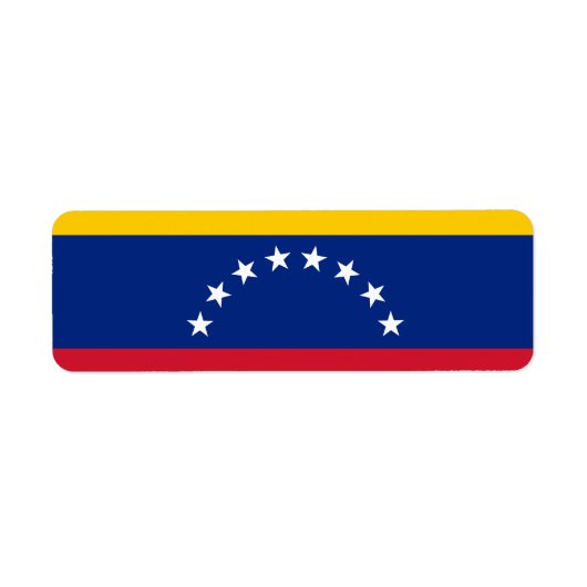 Étiquette Drapeau du Venezuela (Devant)