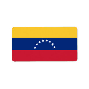 Étiquette Drapeau du Venezuela