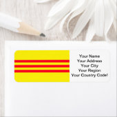 Étiquette Drapeau du Vietnam du Sud (En situation)