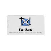 Étiquette Drapeau écossais (Devant)