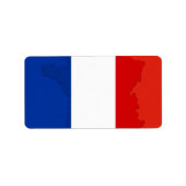 Étiquette drapeau français (Devant)