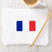 Étiquette Drapeau français (En situation)