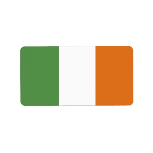 Étiquette Drapeau irlandais (Devant)