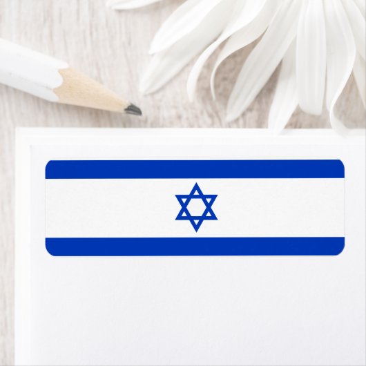 Étiquette Drapeau Israël (En situation)