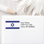 Étiquette Drapeau Israël (En situation)