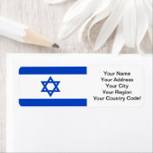 Étiquette Drapeau Israël (En situation)