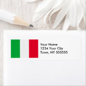 Étiquette Drapeau Italie (En situation)