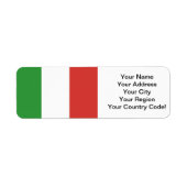 Étiquette Drapeau italien (Devant)