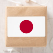 Étiquette Drapeau japonais (En situation)