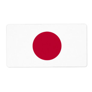 Étiquette Drapeau japonais