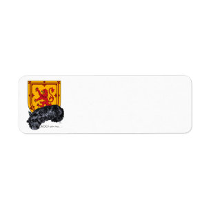 Étiquette Drapeau Lion Rampant Scottie Dog