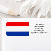 Étiquette Drapeau néerlandais (En situation)